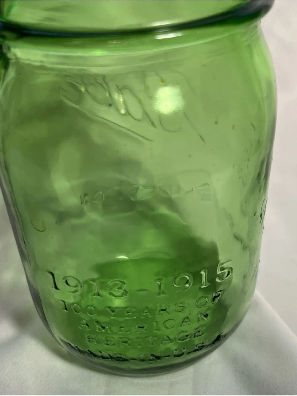 Ball Perfection Commemorative Green Glass Mason Jar - SET OF TWO